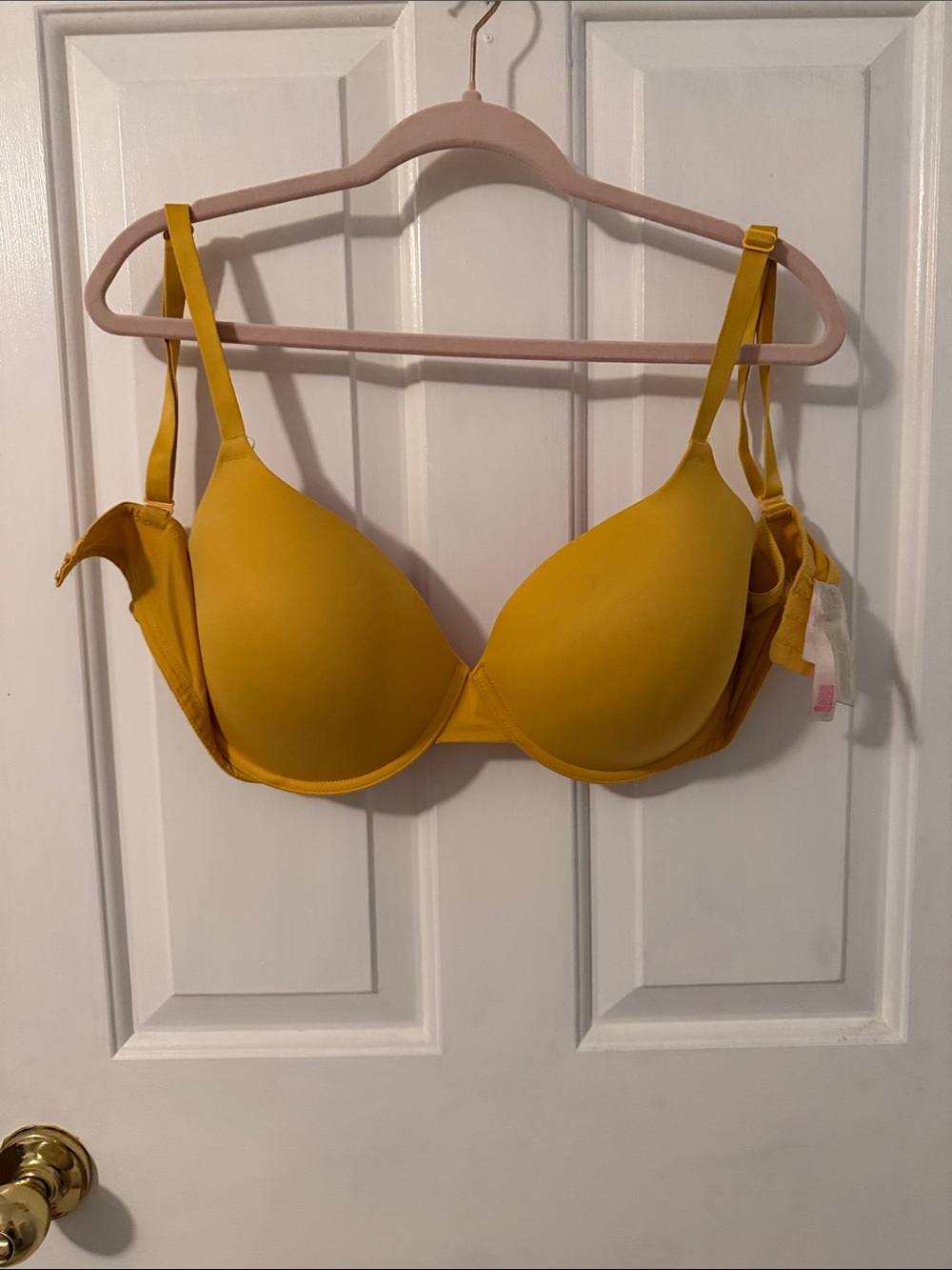 Victoria's Secret Smooth T-Shirt Bra in Mustard Yellow